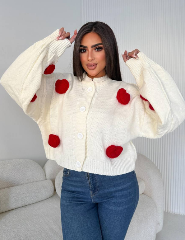 🩷 موديل تريكو هاند ميد بقلوب 🩷