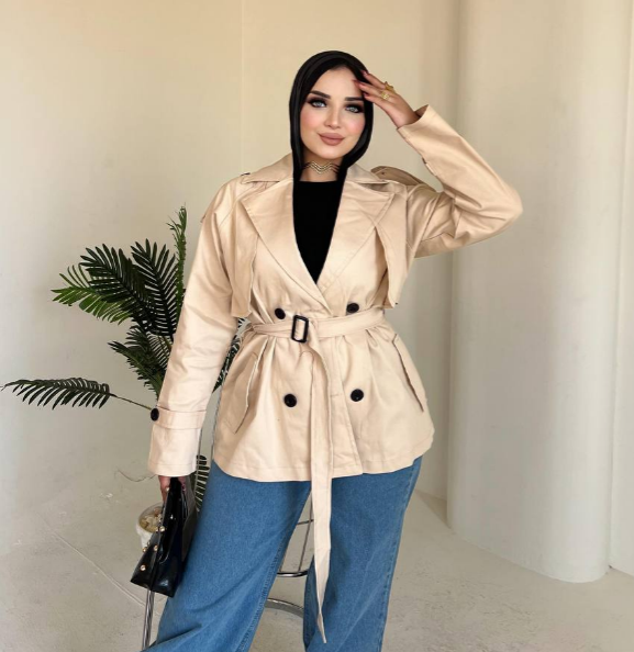 ترنش Zara جبردين قصير – بأسلوب كلاسيك