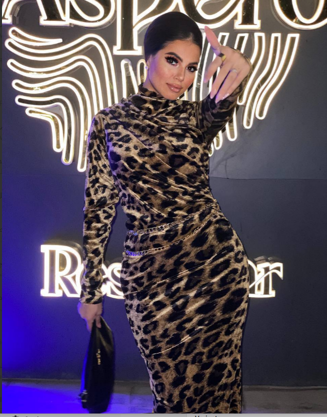 فستان تايجر قطيفة شتوي – Velvet Tiger Winter Dress