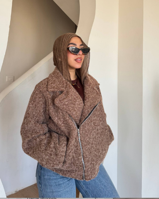 جاكيت جوخ مشعّر شتوي شيك