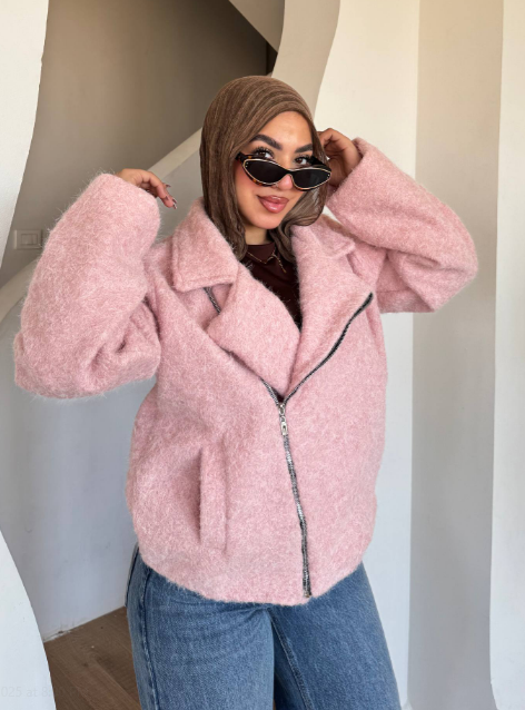 جاكيت جوخ مشعّر شتوي شيك