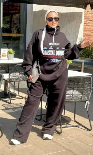 سوت التطريز الأوفر سايز التحفة ✨🩷