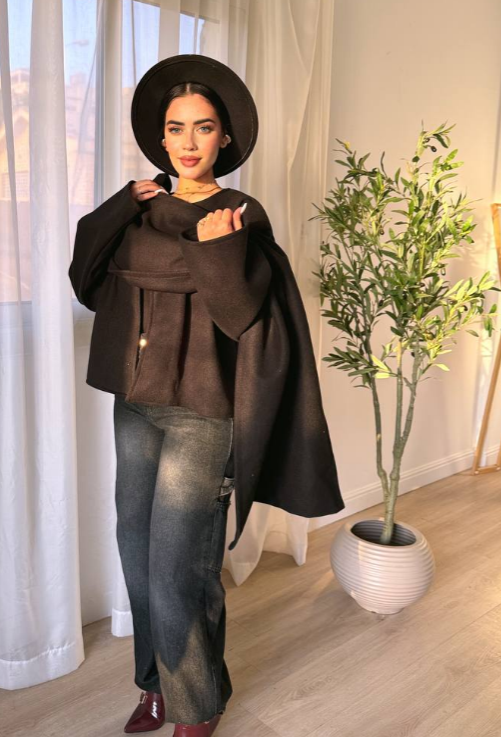 كاب شتوي بخامة الجوخ الناعمة 🧢❄️