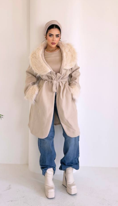 كوت تركي فرو فاخر كله تفاصيل 🫶🏻✨