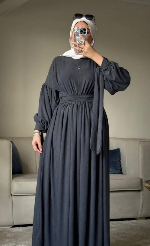 دريس قطيفة مضلع مقلم فاخر ✨🖤