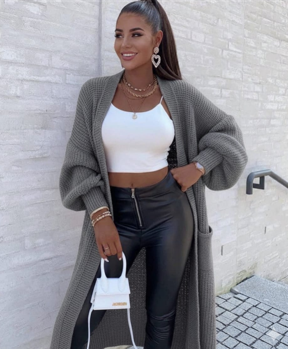 كادي طويل كم بالونه، ستايل أنيق وراقي