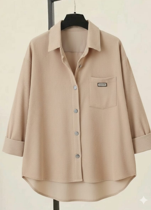 شميز بزراير دهبي وجيب واحد