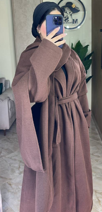 ترنش كوت جوخ مع إسكارف – ستايل كلاسيك