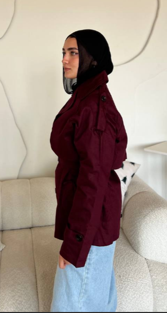 ترنش Zara جبردين قصير – بأسلوب كلاسيك