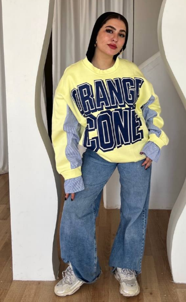 هودى ميكس كم مقلم تريندي