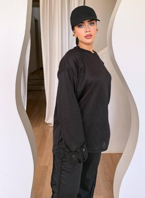 سوت تركي شتوي خامة ريب _ بفتحه من الامام